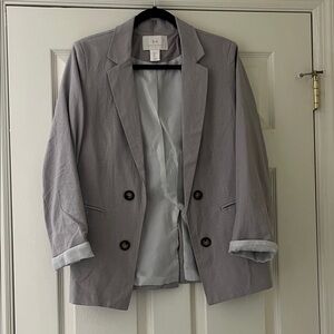 H by Halston Gray Blazer
